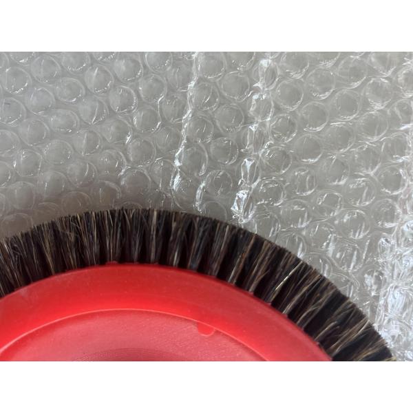 Monforts Stenter Machine Parts Red Small Brush wheel Black Nylon Hair Plastic Body 22mm Inner Dia
