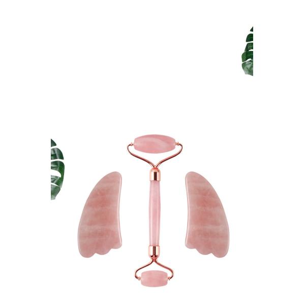 Face Slimming Crystal Jade Massage Roller Double Head