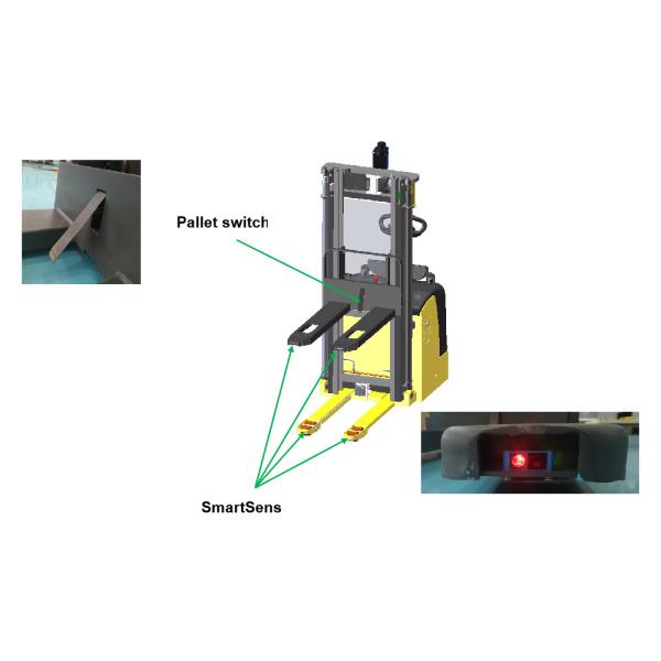 AGV Intelligent Driverless Warehouse Forklift Trucks Laser Guided 1.5 Ton 2 Ton Pallet Truck
