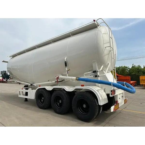 53 cbm v type Bulk Cement powder Tank Trailer bulk cement tank semi trailer / dry powder tanker truck