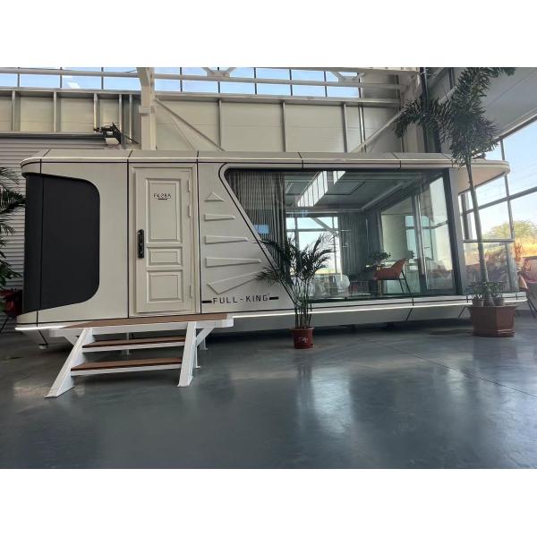 Modern And Stylish Prefabricated Luxury Tiny House Capsule 10T With Smart System Holiday Mobile Hotel