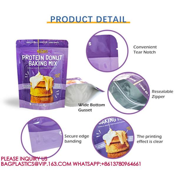 Food Packaging Bags Sweets Biscuits Nuts Zip Bags Plastic Packaging Aluminium Foil Bags