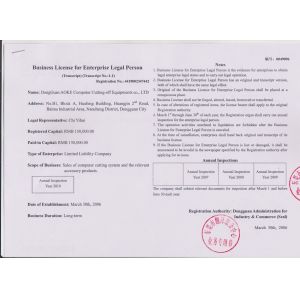 AOKE carton box sample maker cutter table plotter machine Certifications