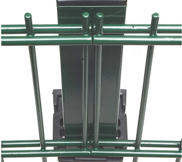 Powder Coated Green Color Double Rod Mat Fences For Garden 1.8*3m