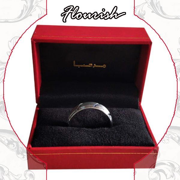 Hinged Clamshell Type Jewelry Packaging Gift Paper Box with Velvet Insert