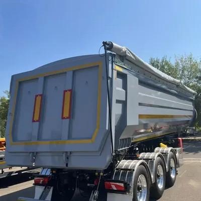 35 Cubic Meter U Shape 60 Tons Hydraulic Rear Unloading Heavy Duty Dump Truck Trailer
