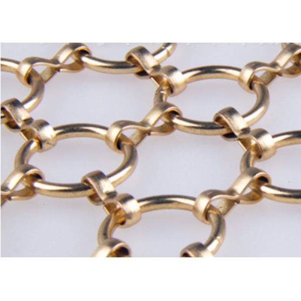 Silver Color Ceiling Decoration Room Divider Stainless Steel Metal Ring Mesh Drapery