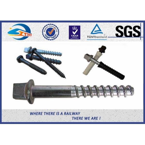 ISO SGS inspected Q235 35# 45# Railway Sleeper Spikes Black Oxide Screws