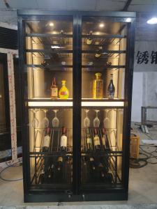 China High Quality Wine Display Cabinet With Wine Shop Furniture Tall Wine Cabinet on sale