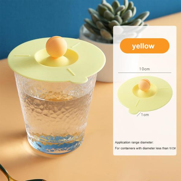Silicone Cup Lids Silicone Coffee Mug Lids Reusable Coffee Tea Water Cup Lids Anti-dust Airtight Mug Covers Mug Covers