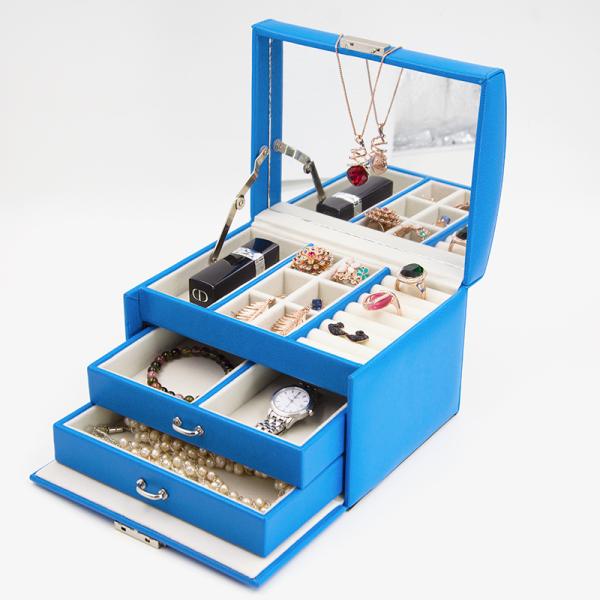 factory price custom logo luxury jewelry box velvet Jewelry Organizer