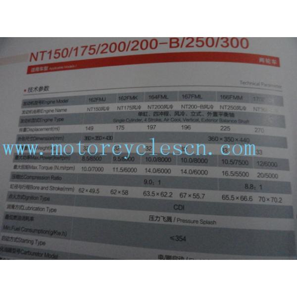 162FMK NT175 Twin cylinder 4stroke ail cool Vertical Exterior balance shaft Engines