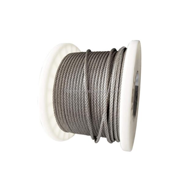 Type 316 Stainless Steel Cable Ropes for Deck Rails Hardware 250FT T316 Aircraft Cable 7x7/1x19/7x19 Wire Rope