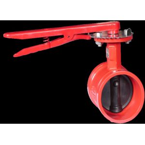 Quality Hoop Butterfly Fire Protection Valves Card Line Rustproof Ductile Iron wholesale