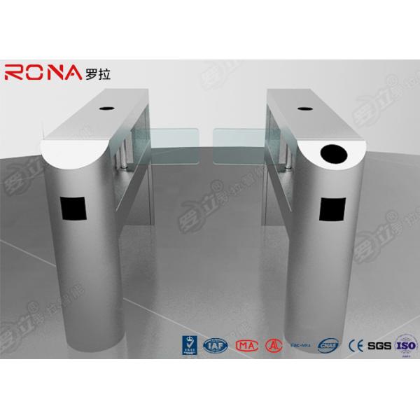 Single Pole Half Height Turnstile , Pedestrian Turnstile Gate With Card Reader