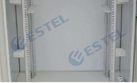 Two Compartments Outdoor Telecom Cabinet 30U 19" Rack For Base Station