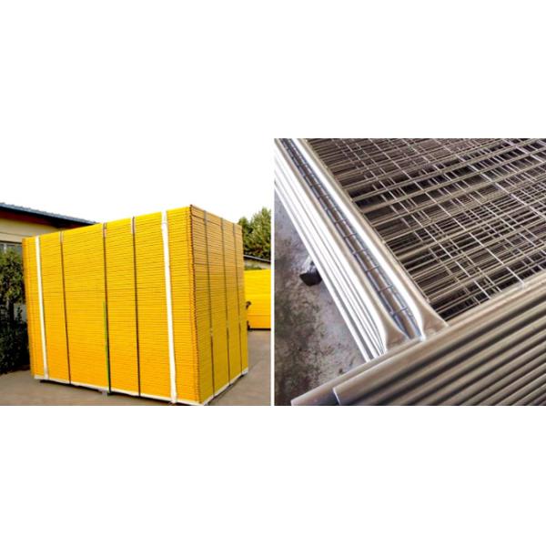 3.5mm Wire Dia Moveable Fence Panels Heat Treated Temporary Metal Fencing