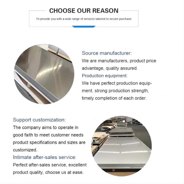 Stainless Steel Sheet 304L 316 430 Stainless Steel Plate S32305 904L Stainless Steel Sheet Plate