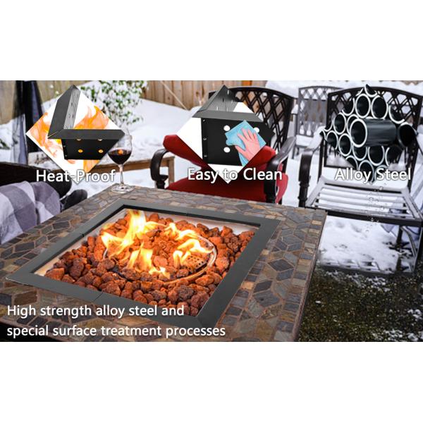 Outdoor Wood Burning Bonfire Fire Pit Insert Ring Liner with Toughness Carbon Steel