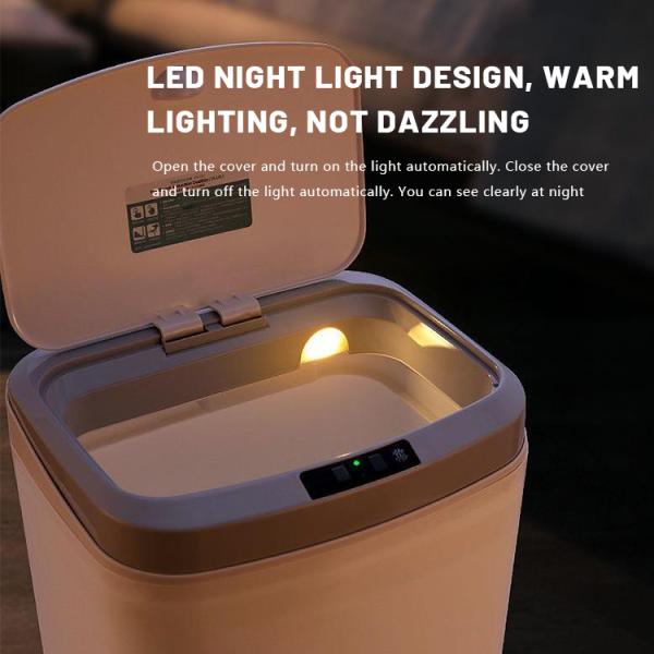 15 Gallon Auto-seal Metal Custom Printed Smart Trash Can