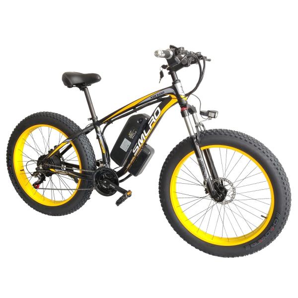 Fat Tire Electric Bike 350W Motor 13AH Lithium Battery SMLRO XDC600 26x4.0 inch E-Bike Wholesale Drop Shipping Available