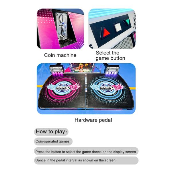 55" 3 Generation Disco Dance Machine For Shopping Mall Entertainment