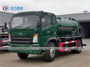 Quality RHD Sino Howo 5T Vacuum Septic Truck With Italy Pump wholesale