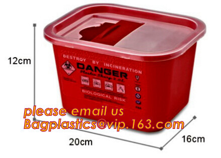 Various shape sharp container,sharp bin,syringe container, Wholesale disposable