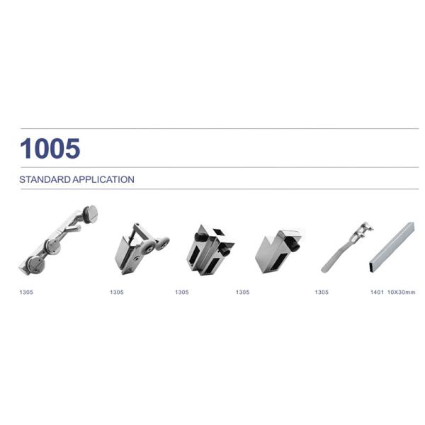Surface Smooth Glass Sliding Door Fittings Erosion Resistant Shower Door Pulley
