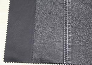 Dark Silver PU Washed Leather Hydrolysis Resistance For Clothing Fabric