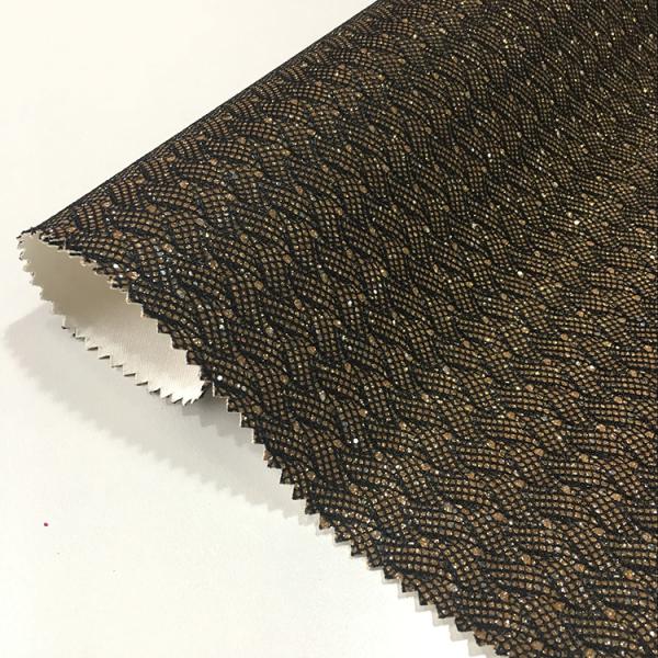 New Design Shining Pu Glitter Fabric For shoes And Bags