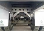 Low Bed Semi Truck Trailer 3 Axles 80T Loading Construction Machine / Heavy