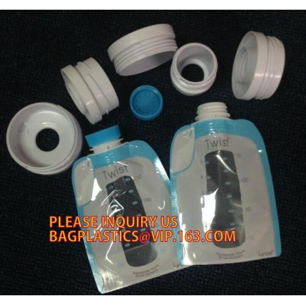 Food grade breastmilk storage packaging bag, breast milk pack bag,reusable baby food pouch milk storage bag ground coffe