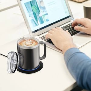 Electric Smart Coffee Mug Warmer With Thermostat USB Heated