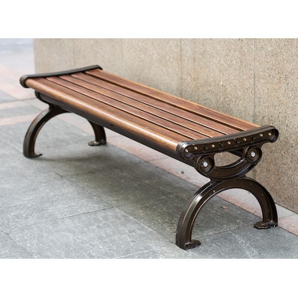 Public Cast Aluminium Garden Bench UV Resistant Cast Aluminum Patio Bench