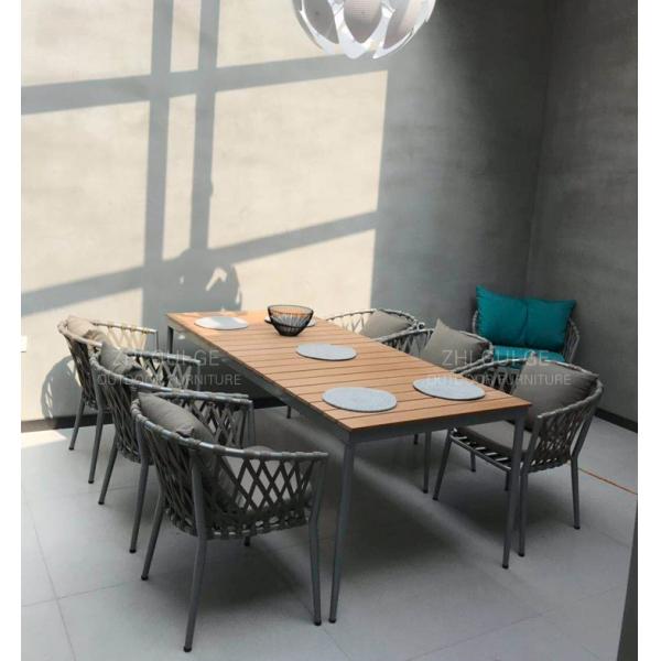 New design Hotel Aluminium Textilene chairs and table Outdoor Garden Backyard PE Rattan chair