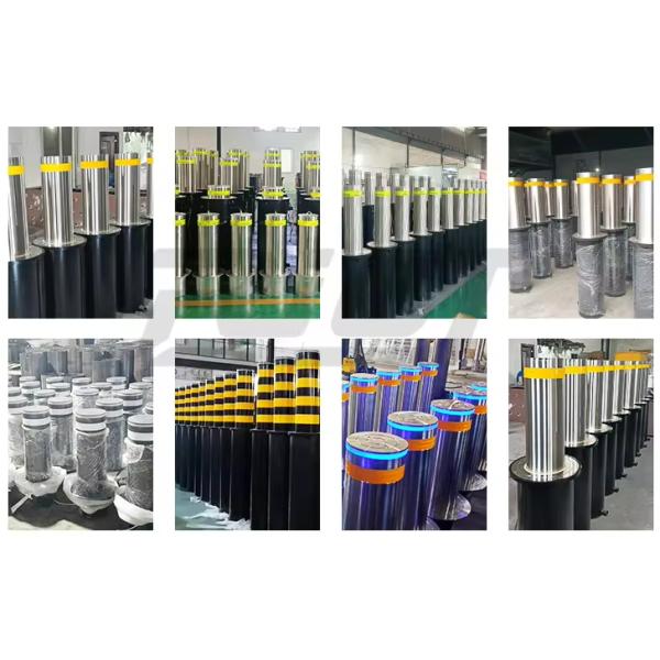 Anti-Collision Safety LED Bollard with High Blocking Ability and Internal Hydraulic System