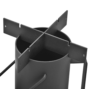 Black Brown Metal Fire Pit BBQ Stove for Patio Garden Fireplace Finishing Powder Coated