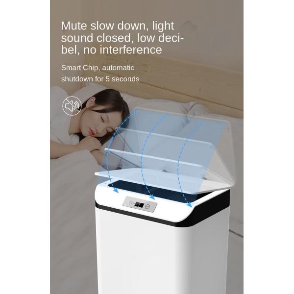 Intelligent Inductive Household Bedroom Living Room Toilet Toilet with Cover Creative Automatic Electric Induction Garbage Can