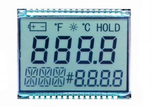 China Custom 4 Digit 7 Segment Numeric Display TN Reflective LCD Display For Meter Pin Connector on sale