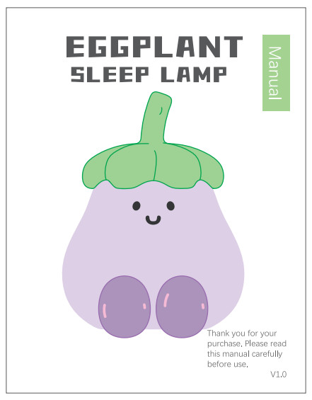 2025 Hot Sale Led Battery Usb Powered Eggplant Night Lights Kids Lamp For Home Decoration Holiday Lighting Night Lights For Gift