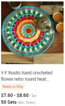 Y-F Earthy Cute Boho Color Crochet Floral Doilies Coasters Cup Drink Coasters Dinning Coffee Table Decor 2025