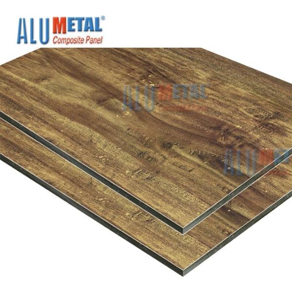 2 / 3 / 4 / 5 / 6mm Fireproof Wooden Aluminum Composite Panel Sheet FEVE