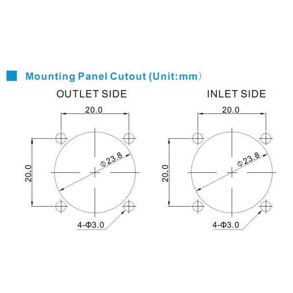 High Speed Waterproof 25mm 5 volt DC Axial Fans With Aluminum Frame