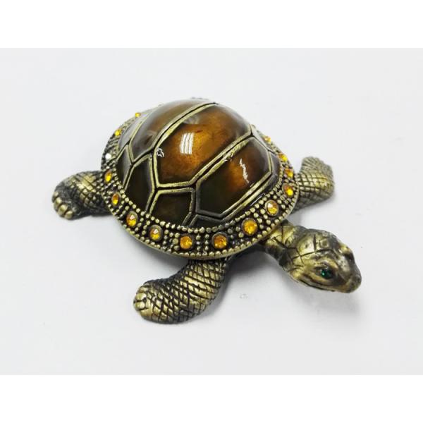 Home Decor Sea Turtle Enameled Trinket Boxes painted turtle trinket box