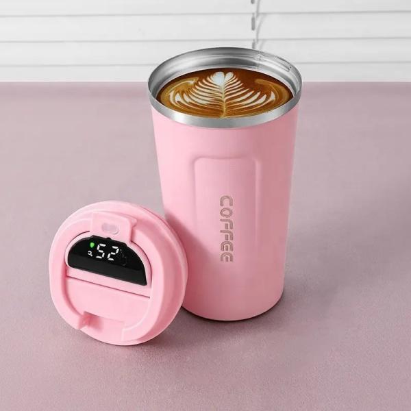 380ml 510ml Smart Temperature Display Vacuum Insulated Stainless Steel Mug Travel Coffee Mug