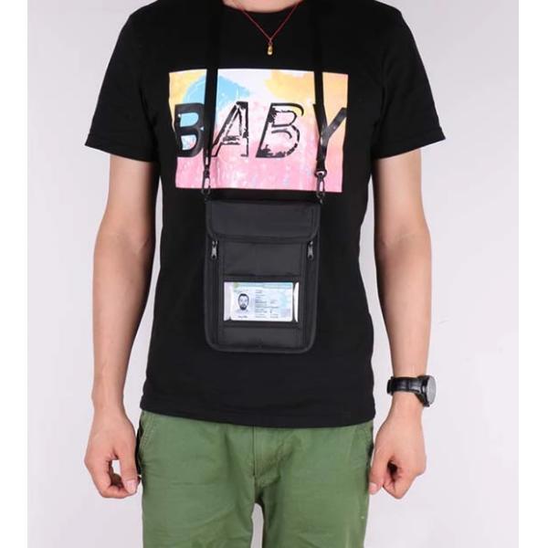 Promotional Durable Nylon Neck Wallet Badge Holder OEM ODM Acceptable