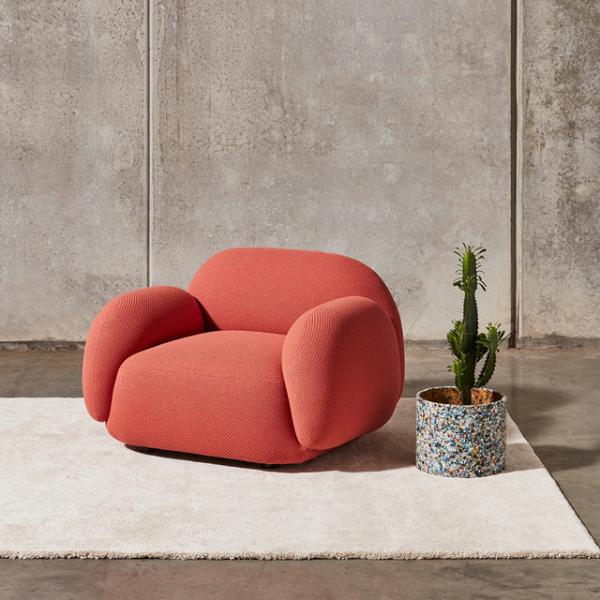 160cm Creative Leisure White Teddy Armchair Tufted Design