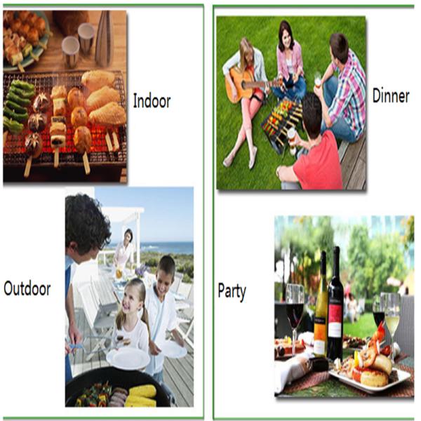 Factory price villa Easy Carry outdoor small charcoal Barbecue Grill for 3 people