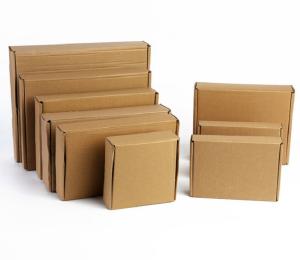Quality Kraft Paper Brown Carton Box , Custom Corrugated Boxes Thickness 0.23mm wholesale